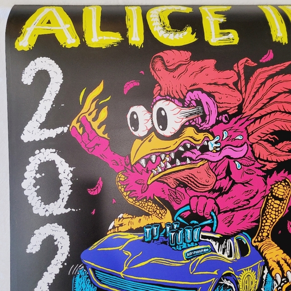 ALICE IN CHAINS 2022 VIP CONCERT POSTER - NEW Glow in The Dark - Picture 2 of 7